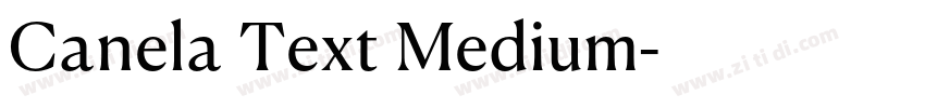 Canela Text Medium字体转换